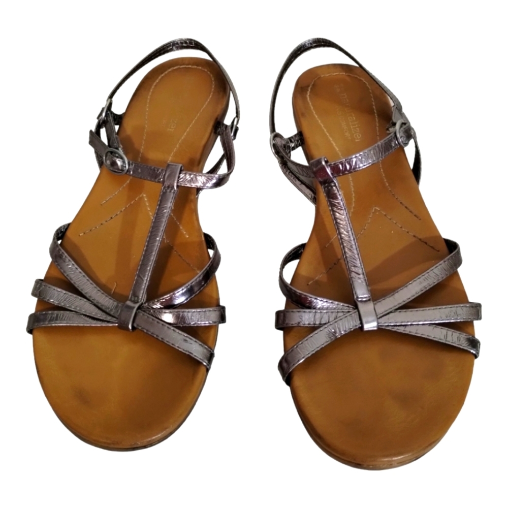 🔥Naturalizer N5 Comfort Sandals Women's Metallic T-Strap